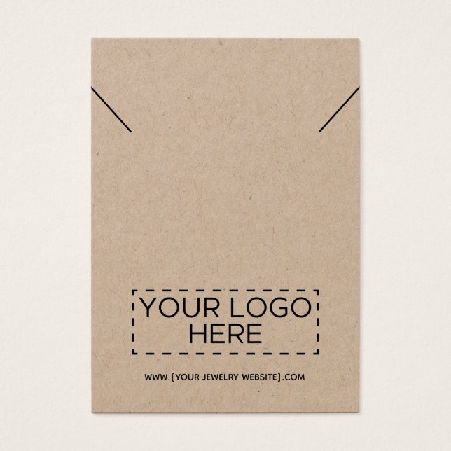 Kraft Necklace lägg till ditt judiska Visning-kort Visitkort (Framsidan)