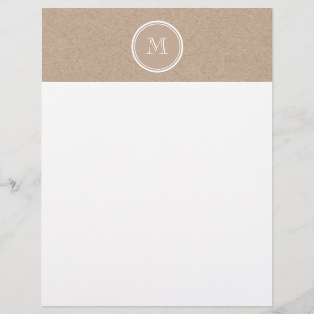 Kraft Papper Background Monogram (Framsida)