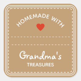 Kraft Papper Brown Burk etiketter tom texbox Heart