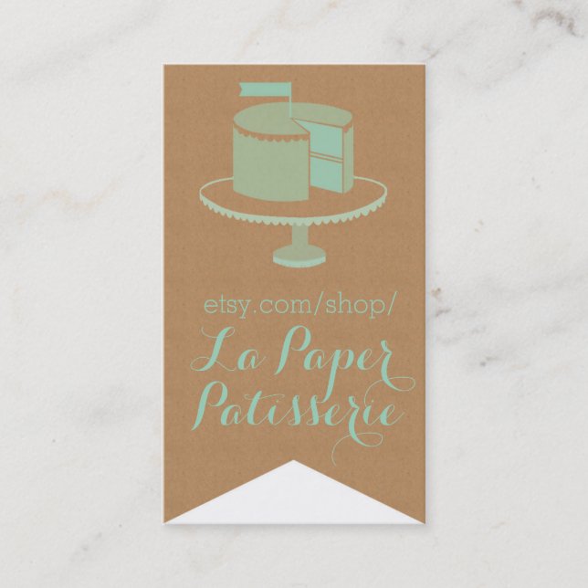 Kraft papper, Flagga-Cut visitkort (Framsida)