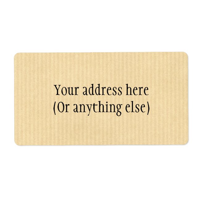 Kraft Papper Fraktsedel (Framsidan)