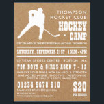 Kraft Papper, Hockey Camp Advertising Flyer<br><div class="desc">Kraft Papper,  Hockey Camp Advertising Flyers från Affärskortet Store.</div>