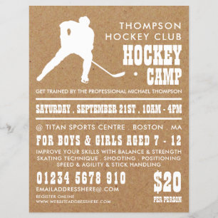 Kraft Papper, Hockey Camp Advertising Flyer