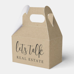 Kraft Papper Låt oss Talk Real Gods Realty Presentaskar