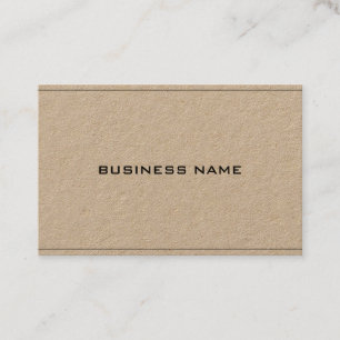 Kraft Papper Real Sophisticated Modern Company Visitkort