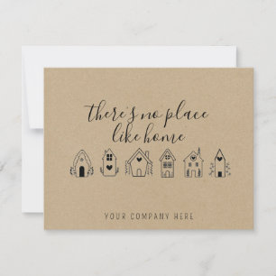 Kraft Papper Realtor New Homeowner Tack Kort