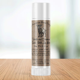 Kraft papper stil Goats Mjölk-lykta Balm Tube-etik Klistermärken