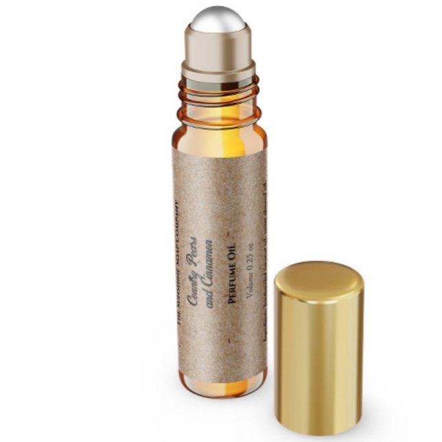 Kraft Papper Stil Parfym Roller Flaska-etikett Vattenflaskor Etikett (Skapare uppladdad)