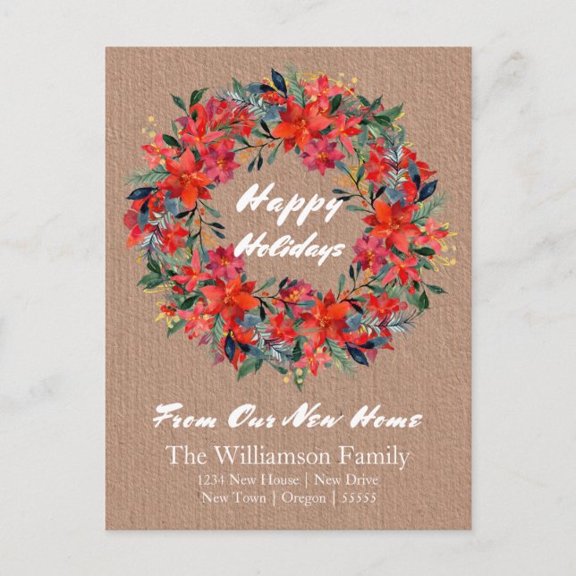 Kraft Papper vattenfärgsutandning från vårt nya he Vykort (Framsida)