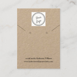 Kraft Papper Visning för berättarröst och berättar Visitkort