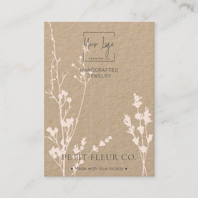 Kraft Papper WildblommJewelry Hairclip Visning (Framsida)