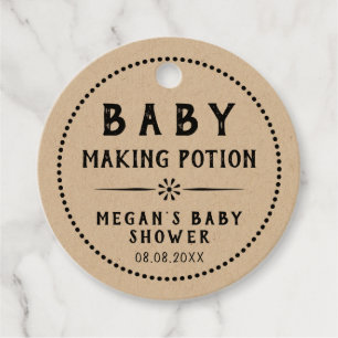 Kraft Pappra Baby Skapar Potion Gåvor Etiketter