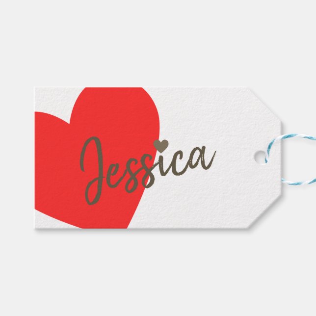 Kraft Pappra enkla handgjorda gåvor Namnteckning Presentetikett (Framsidan (Horisontell))