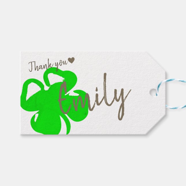 Kraft Pappra enkla handgjorda gåvor Namnteckning Presentetikett (Framsidan (Horisontell))