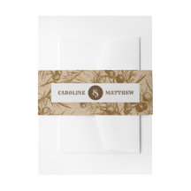 Kraft Pappra Rustic Botanical Bröllop