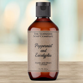 Kraft Pappra Stil Cosmetics Flaska Fraktsedel