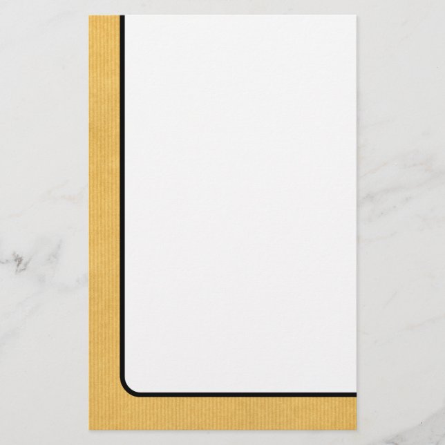 Kraft Papprare Struktur Brevpapper (Framsida)