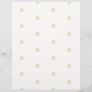 Kraft Polka dots på White Stationery