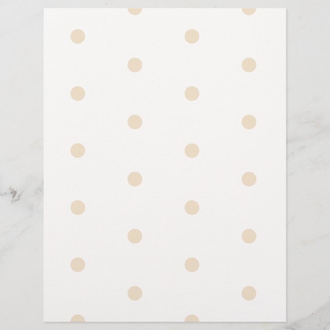 Kraft Polka dots på White Stationery (Framsida)
