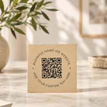 Kraft QR-kod Visitenkort l Varumärkesanpassad skan