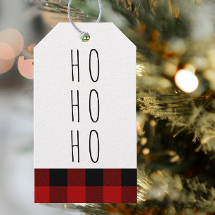 Kraft Red Buffalo Play & Ho Ho Ho Jul Presentetikett
