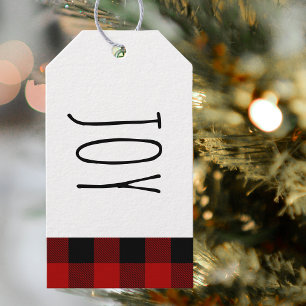 Kraft Red Buffalo Play & Joy Jul Presentetikett