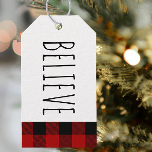 Kraft Red Buffalo Play & Tro jul Presentetikett
