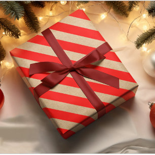 Kraft Red Rand jul Presentpapper