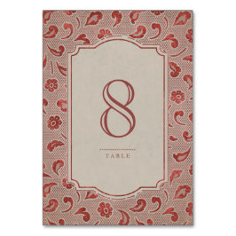 Kraft red Snöre rustic landsbyggsbröllop bord kort