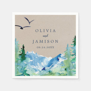 Kraft Rocky Mountain Destination Wedding Pappersservett