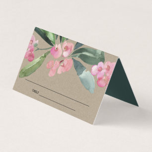 KRAFT ROSA CHRIST THORN BLOOM BRÖLLOP PLACE-KORT KORT