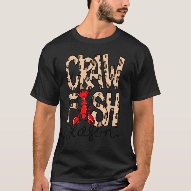 Kräft­säsong Leopardtryck Kära Kräf­ta T Shirt (Framsida)