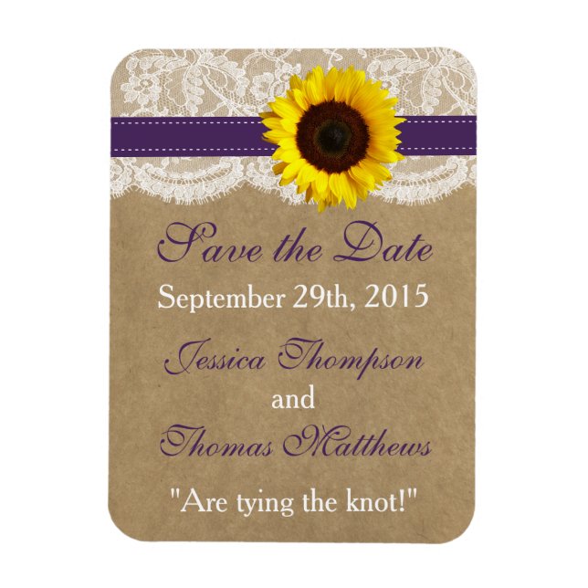 Kraft, Snöre och solrossamlingen - Lila Magnet (Vertikal)