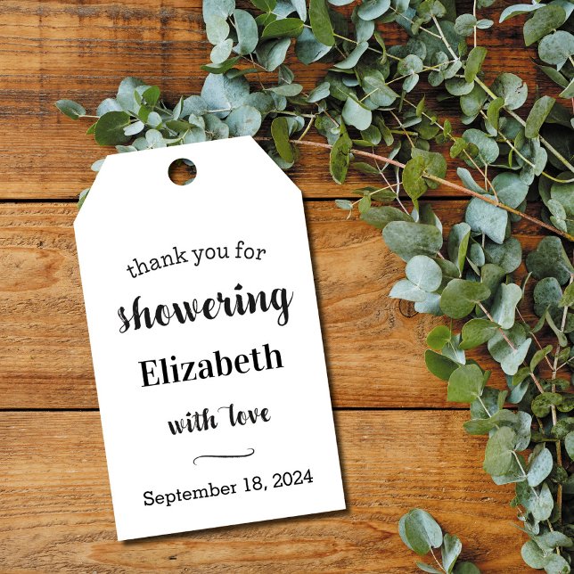 Kraft Tack-märke för baby- eller bröllopsfest Presentetikett (Skapare uppladdad)