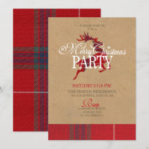 Kraft & Tartan Reindeer jul Party ID589