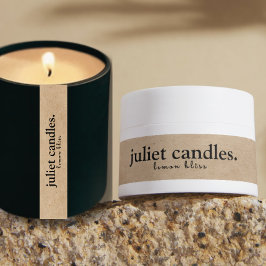 Kraft Thin Candle Tamper-Proof-Seal-etikett Klistermärke
