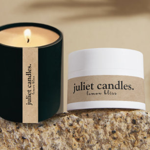 Kraft Thin Candle Tamper-Proof-Seal-etikett Klistermärke