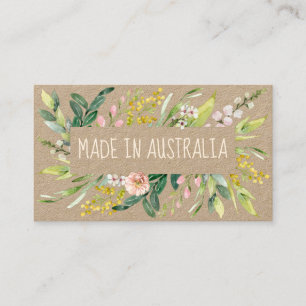 Kraft tillverkat i Australien Native Vår Blooms Visitkort