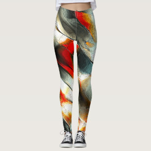 Kraft vid silvret sten över brinnande mage, intens leggings