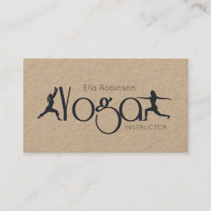 KRAFT Yoga Fitness Personal Trainer Gym Visitkort
