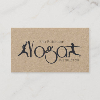 KRAFT Yoga Fitness Personal Trainer Gym Visitkort