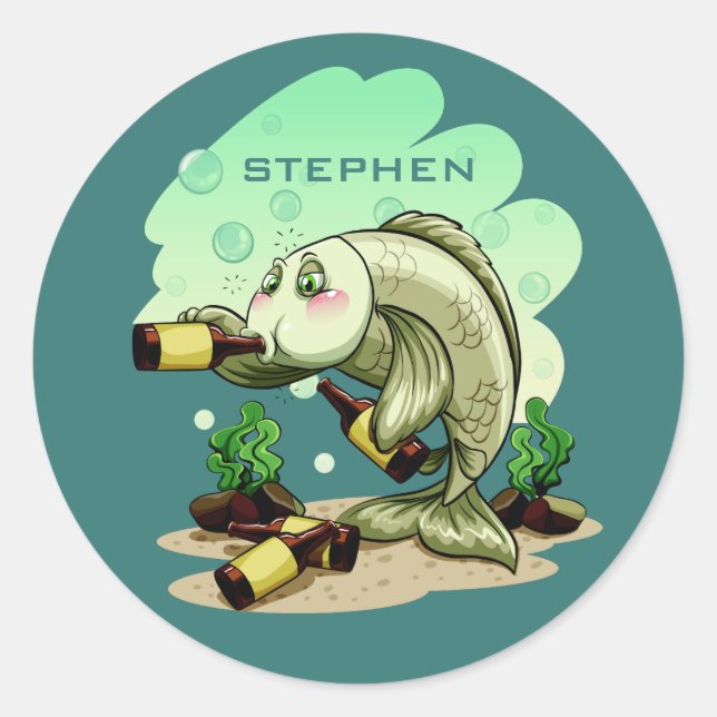 Kräfta Anpassade etiketter för fisknamn (Framsida)