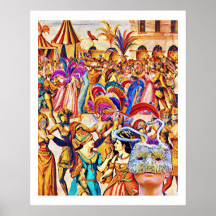 Kräfta som firar karneval poster