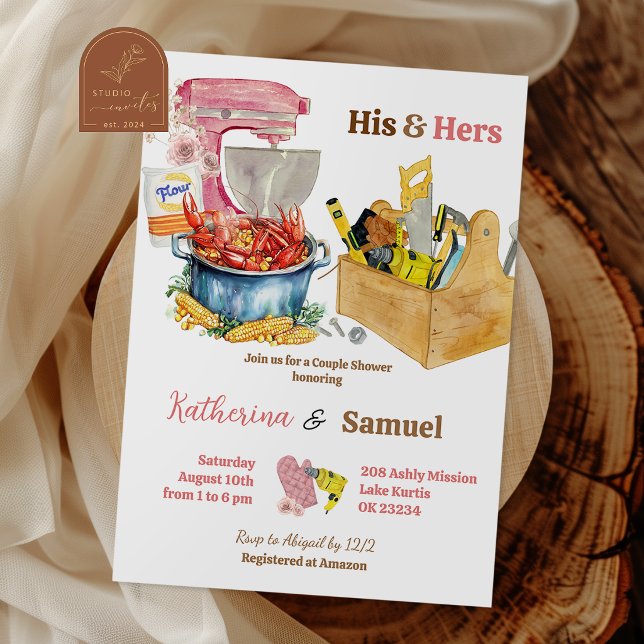 Kräftbältespar Shower Inbjudan (Skapare uppladdad)