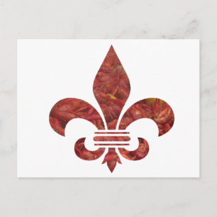 Kräftdjur Fleur de Lis Vykort