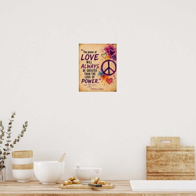 KRAFTEN I KÄRLEK POSTER (Kök)