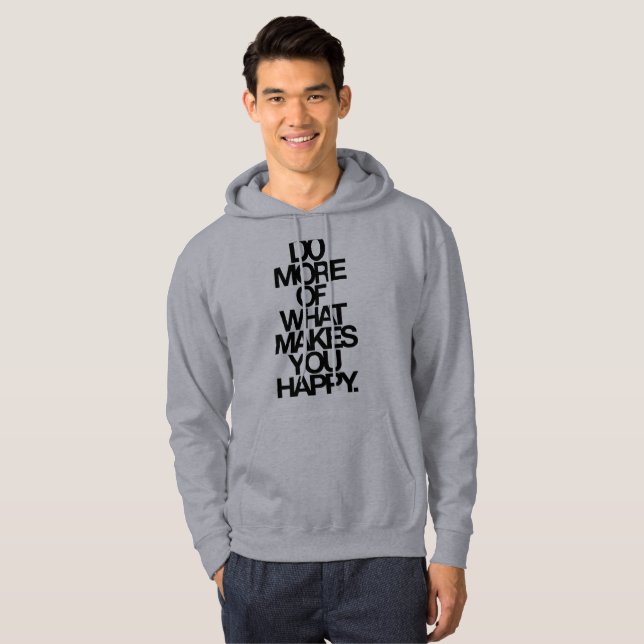 Kraften i positiv tänkande Citat aforism Hoodie (Hel framsida)