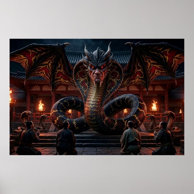 Kraftens Drakon Poster (Framsidan)