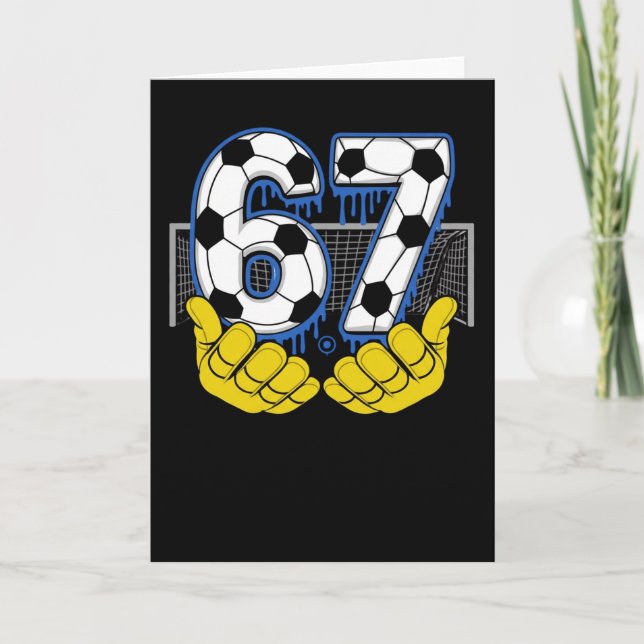 Kraftfull 67 Fotboll Nummer Elektrisk Fotboll Ener Kort (Framsida)