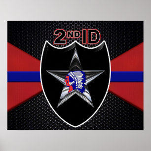 Kraftfull andra fantastiska division poster
